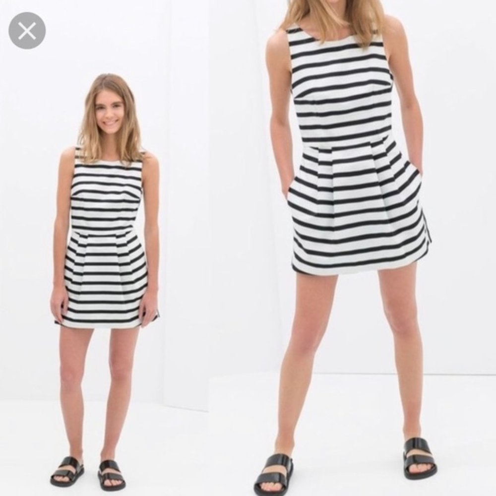 Zara Romper Black&White S